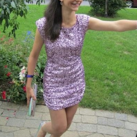 Alice + Olivia Sequin Mini Dress - Picture 4 of 12